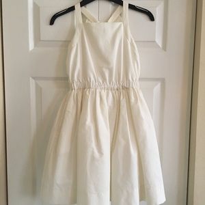 Girls ivory Crewcuts dress size 8. EUC